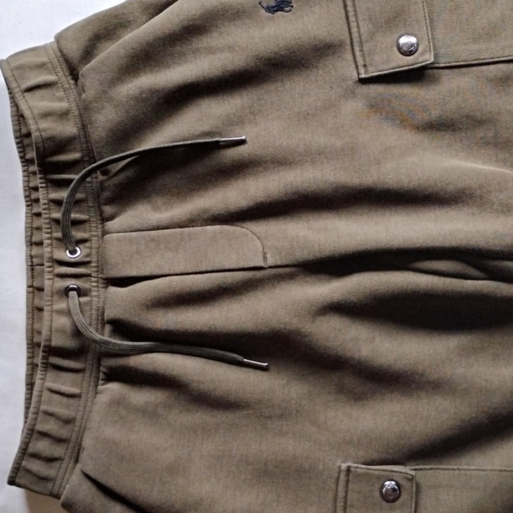 Polo Ralph Lauren Joggers Cargo Sweatpants Youth Boys L Olive Army Green - Picture 3 of 9